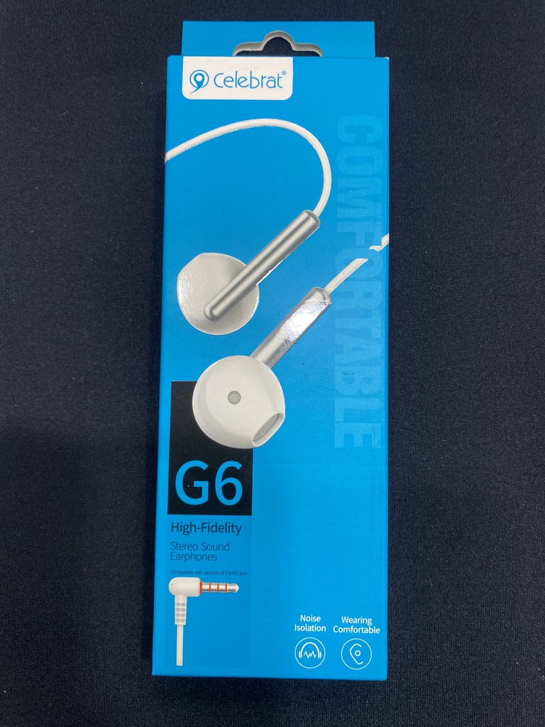 AUDIFONOS G6 BLANCO CELEBRAT