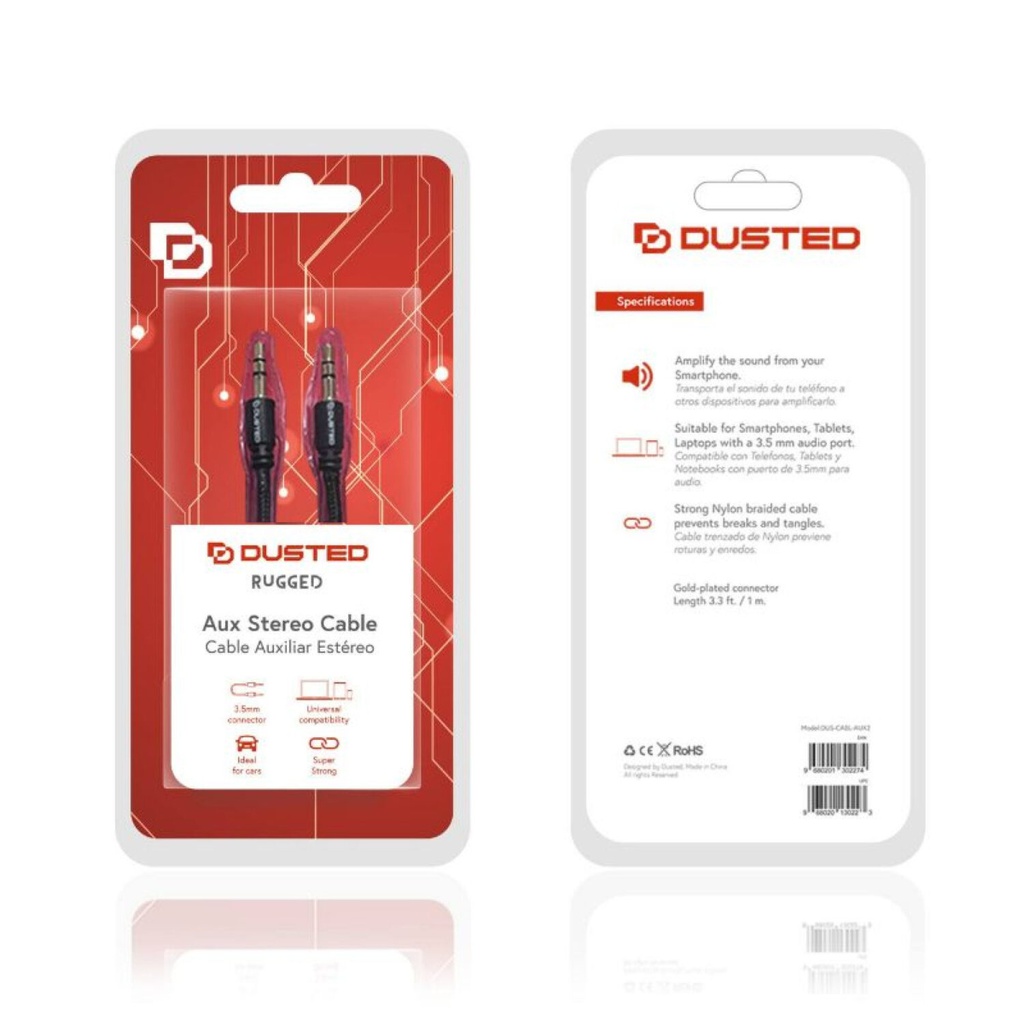 CABLE AUXILIAR PLUS 3.5 A 3.5 M-H 1M