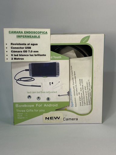 [16506] CAMARA ENDOSCOPICA IMPERMEABLE 2M CONECTOR V8