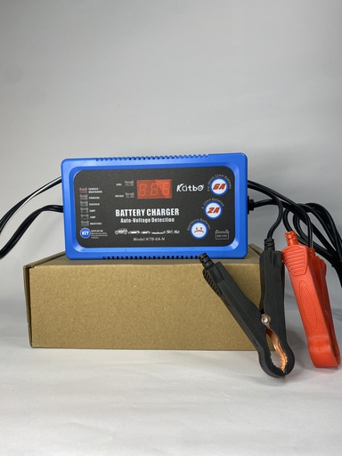 [3161] CARGADOR PARA CARGA DE BATERIA 6V 12V CON PANTALLA KTB-6A-N