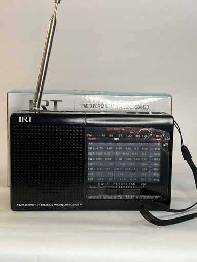 [60698] RADIO PORTATIL IRT RECARGABLE
